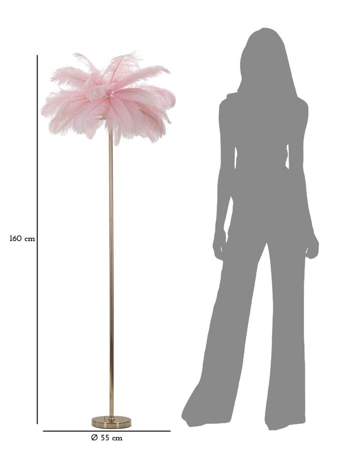 Svjetiljka podna PALM PINK Ø 55x160 cm
