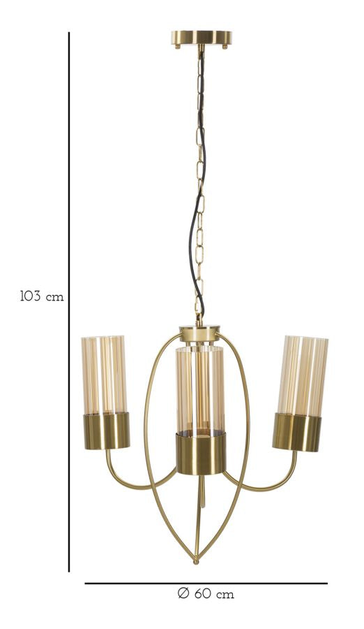 Svjetiljka stropna VERSAILLES 3 LIGHTS Ø 60x103 cm