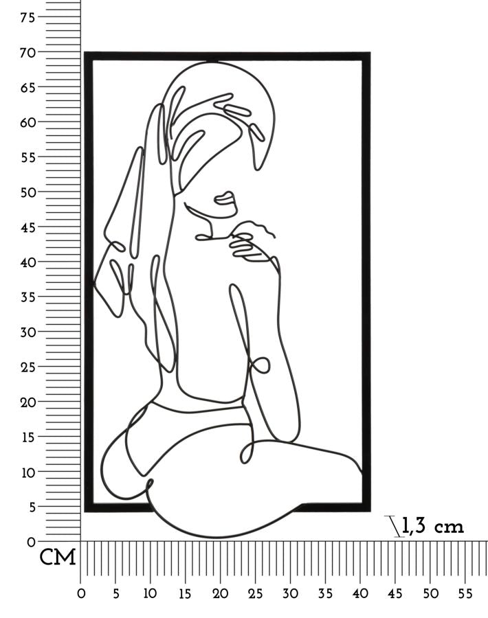 Zidna dekoracija MURO 40X1,3X70 cm