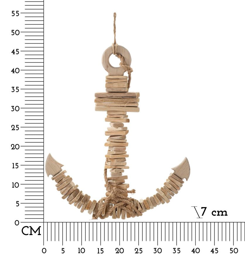 Zidna dekoracija ANCHOR 39X7X46 cm