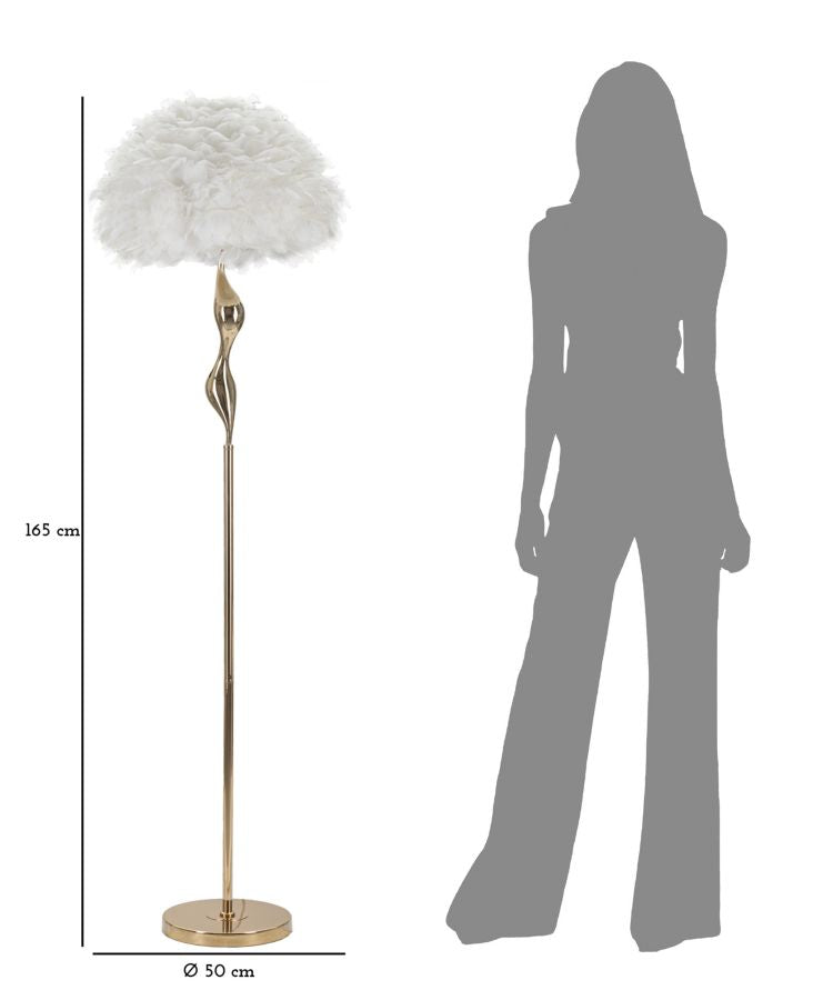 Podna lampa BARRETT 165x50x50 cm