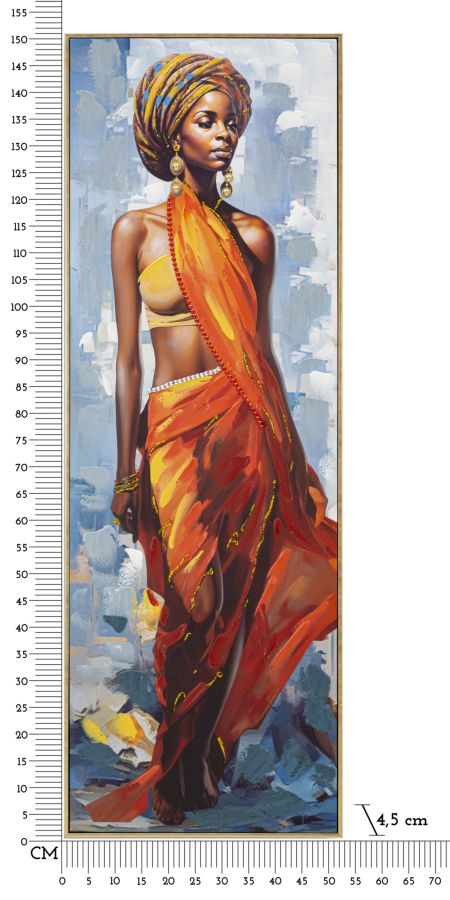Slika na platnu s drvenim okvirom DAPHNE -A- 52X4,5X152 cm
