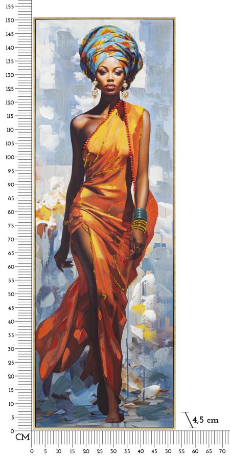 Slika na platnu s drvenim okvirom DAPHNE -B- 52X4,5X152 cm