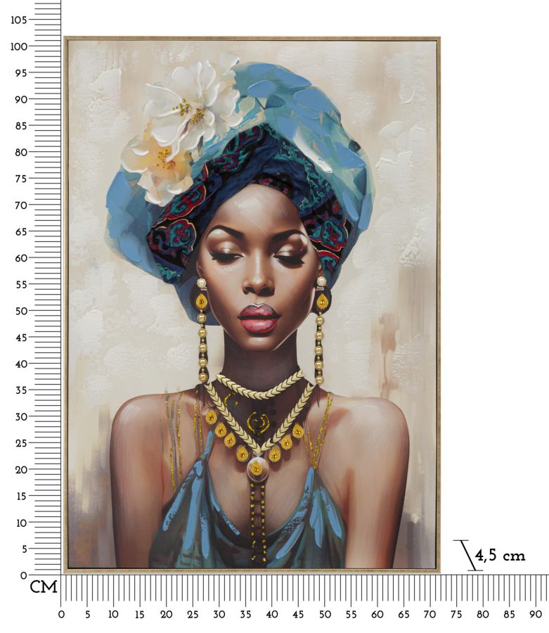 Slika na platnu s drvenim okvirom -B- 72X4,5X102 cm