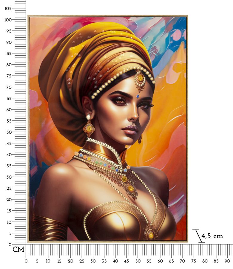 Slika na platnu s drvenim okvirom SAMIRA -A- 72X4,5X102 cm