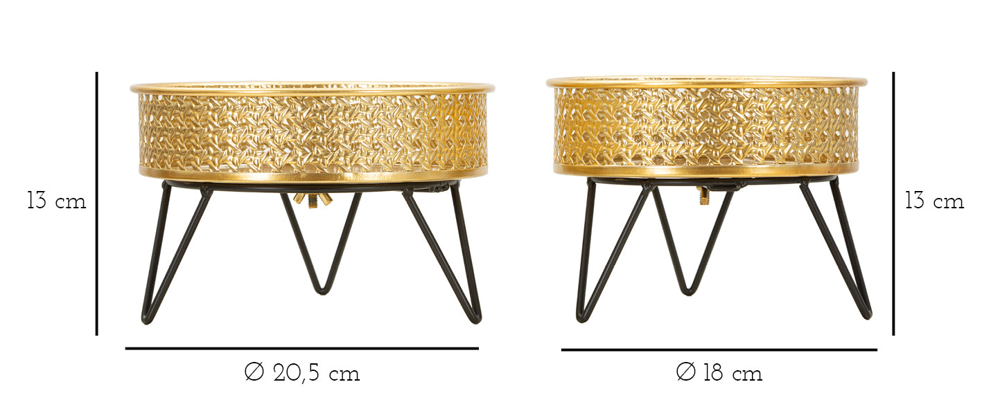 Stalak za cvijeće BOSSY set 2 kom Ø 20,5X13-18X13 cm
