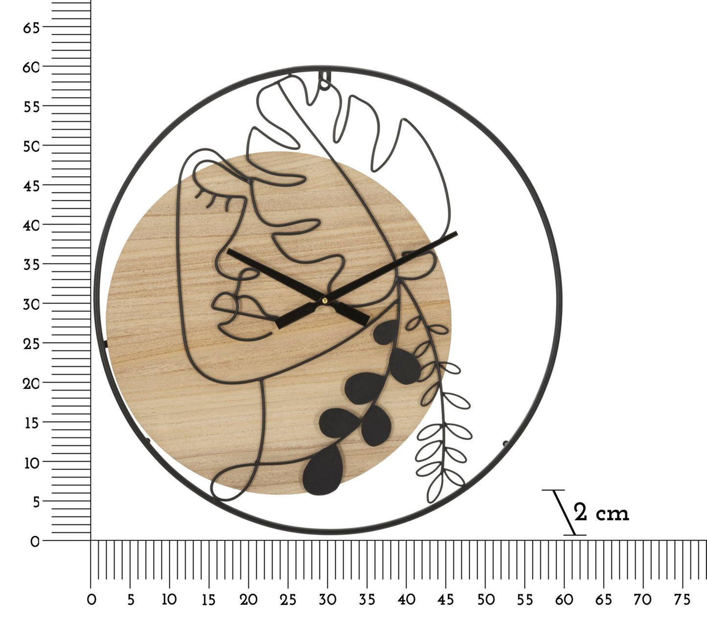 Zidni sat ELEGANT -A- Ø 60X2 cm