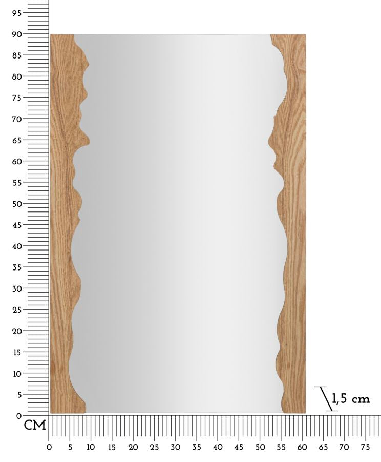 Zidno ogledalo SHAPE 60X1,5X90 cm