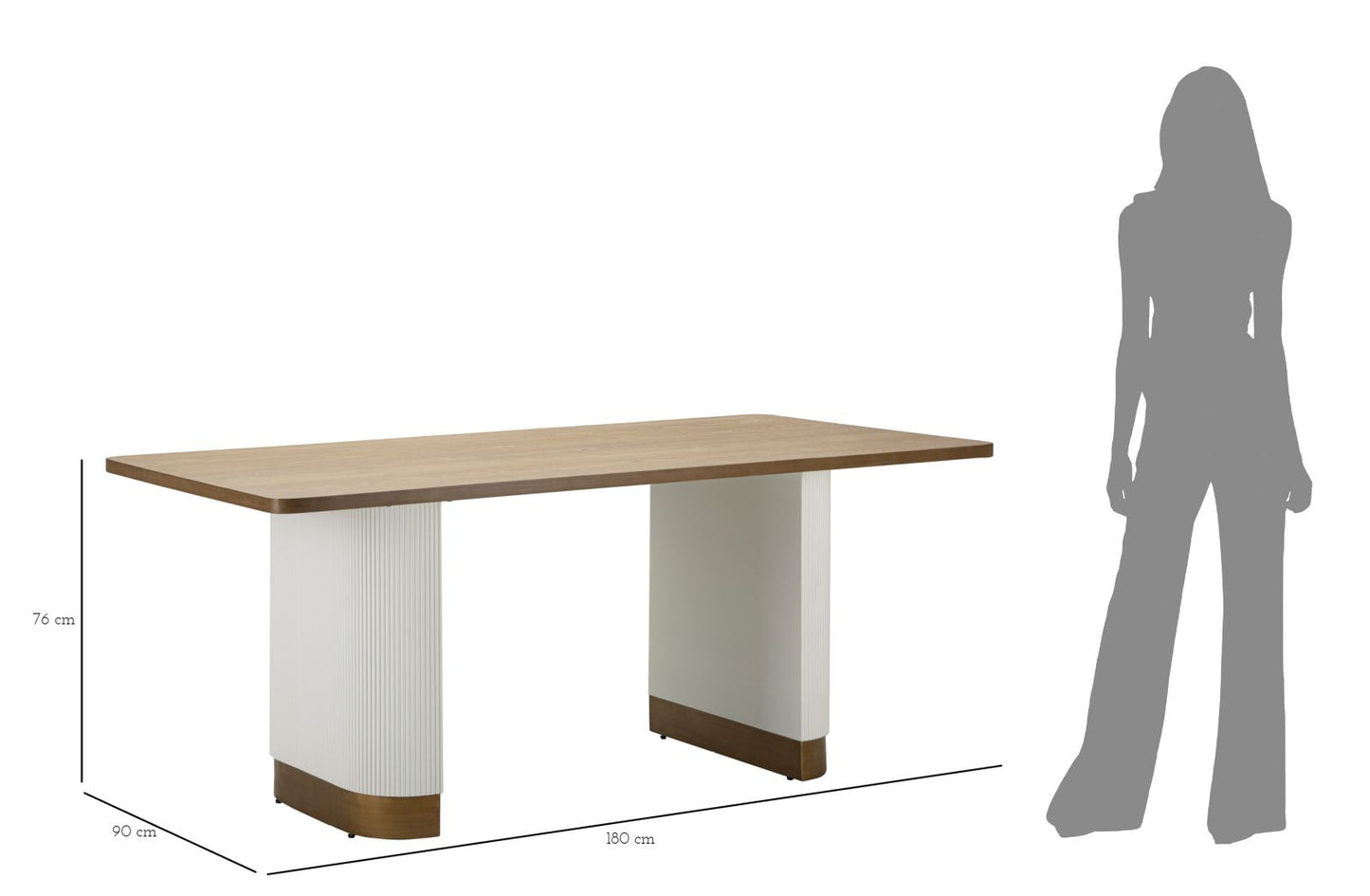 Stol za blagovaonicu TOLOSA 180X90X76 cm