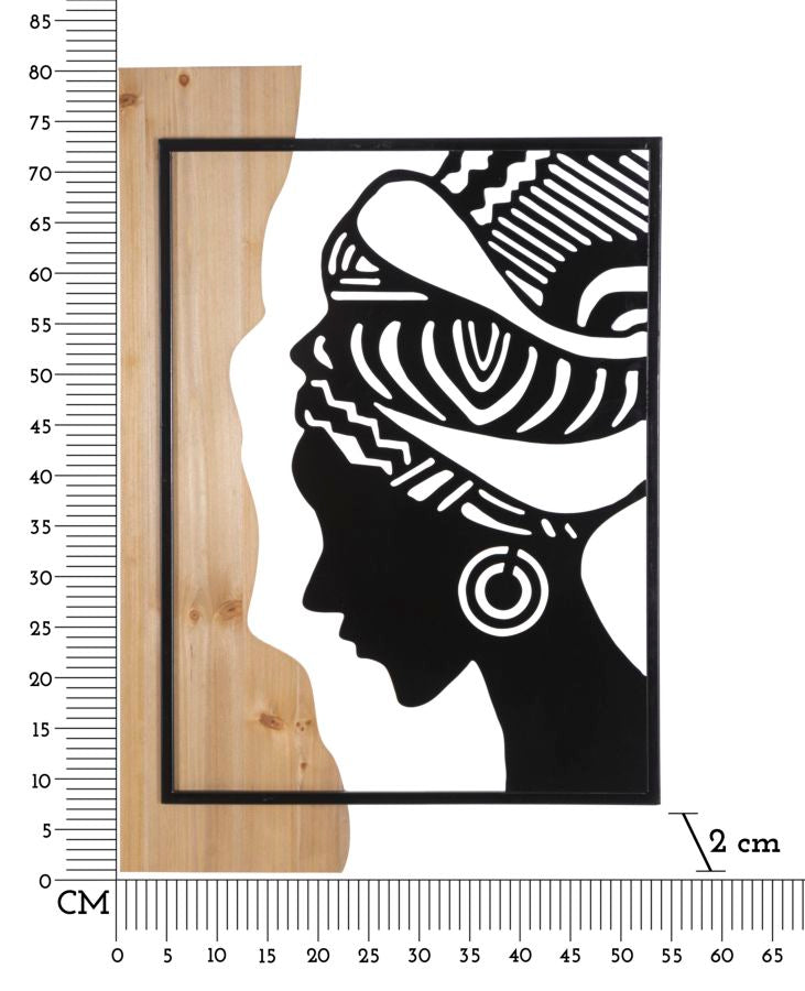 Zidni dekor ŽAR 80x53x2 cm