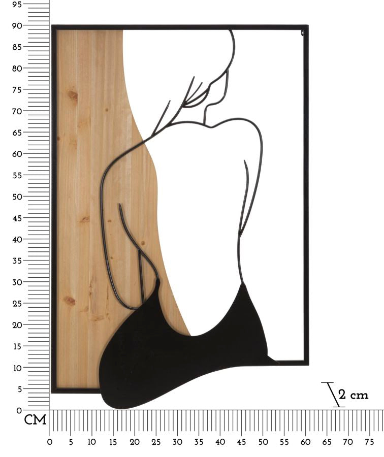 Zidni dekor BREALYN 90x60x2 cm