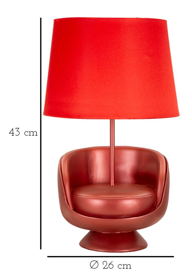Stolna lampa ELLEN 43x26x26 cm