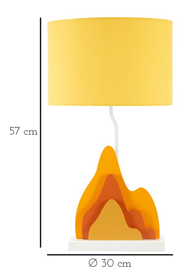Stolna lampa SCARLETTE 57x30x30 cm