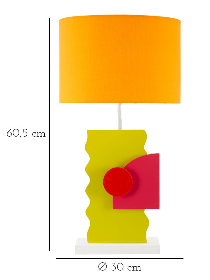 Stolna lampa MARLOWE 60,5x30x30 cm