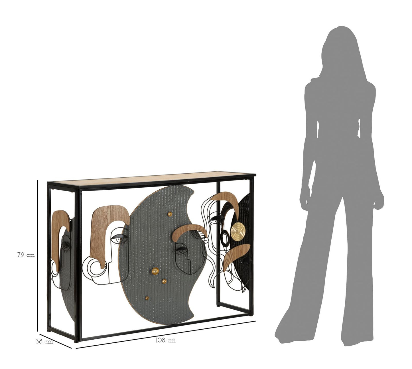 Komoda AINSLEY 79x108x38 cm