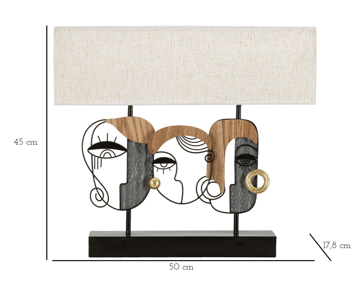 Stolna lampa ASTRID 45x50x17,8 cm