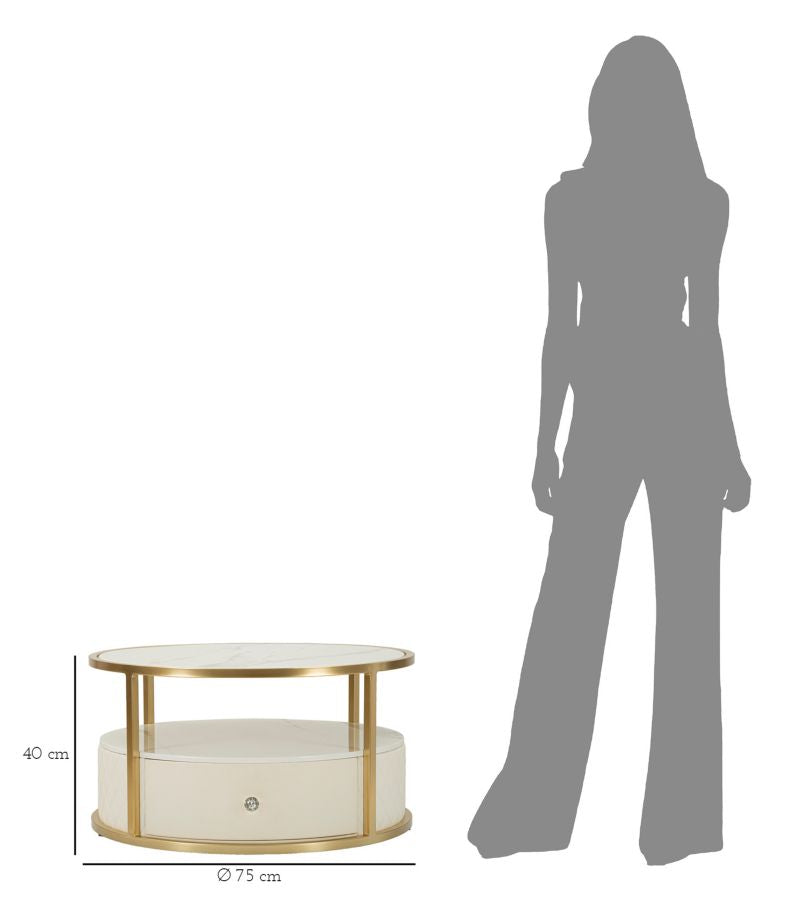 Klupa ALAINA 40x75x75 cm