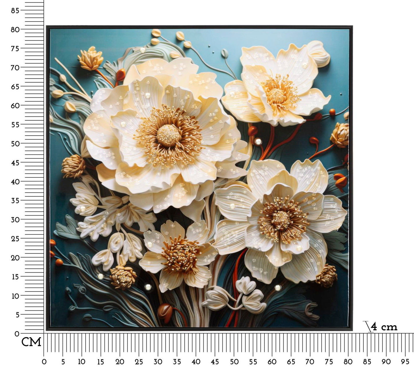 Zidni tisak/slika ADALYNN 82x82x4 cm