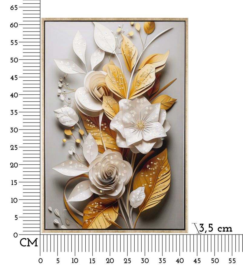 Zidni tisak/slika ARYA 62x42x3,5 cm
