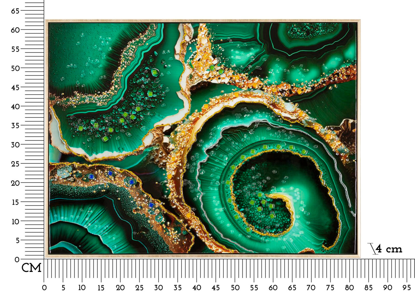 Zidni tisak/slika REIGN 62x82x4 cm