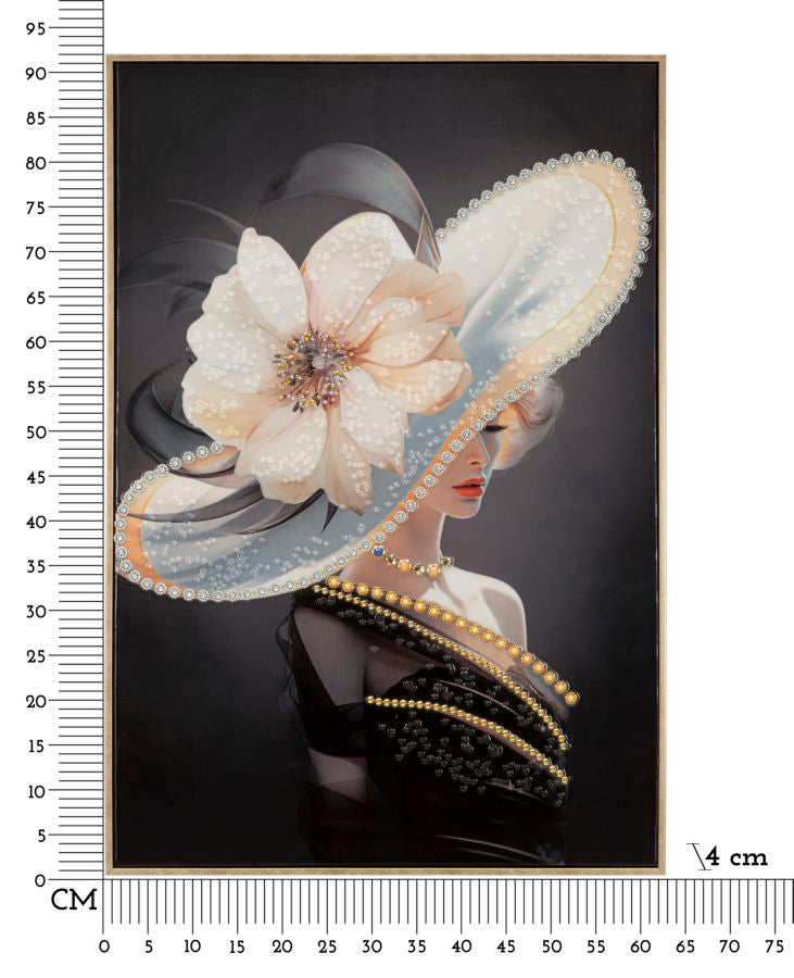 Zidni tisak/slika HANNAH 92x62x4 cm