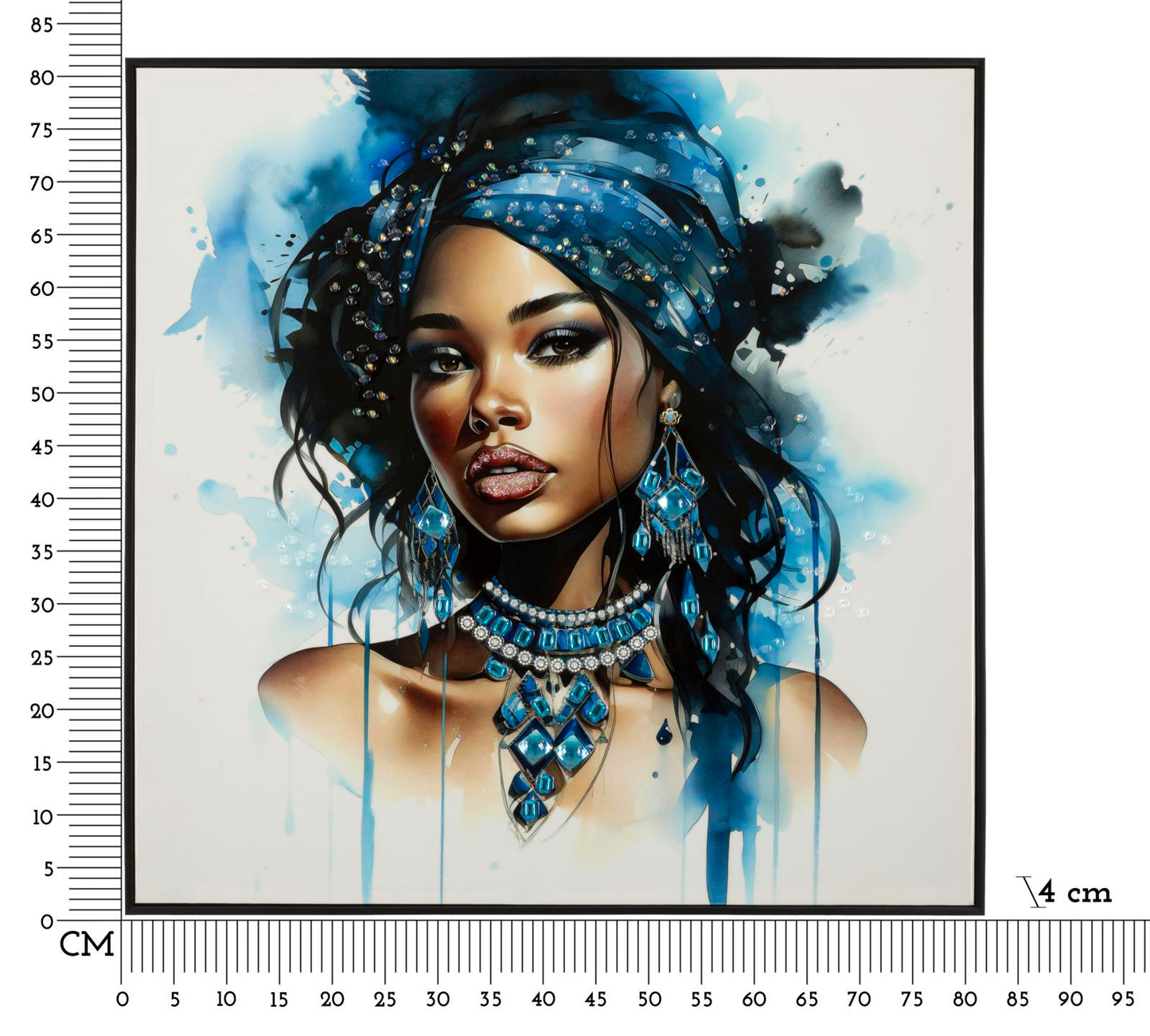 Zidni tisak/slika LEXI 82x82x4 cm