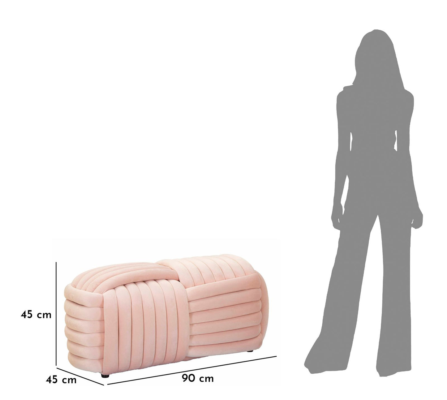 Klupa SELENE 45x90x45 cm