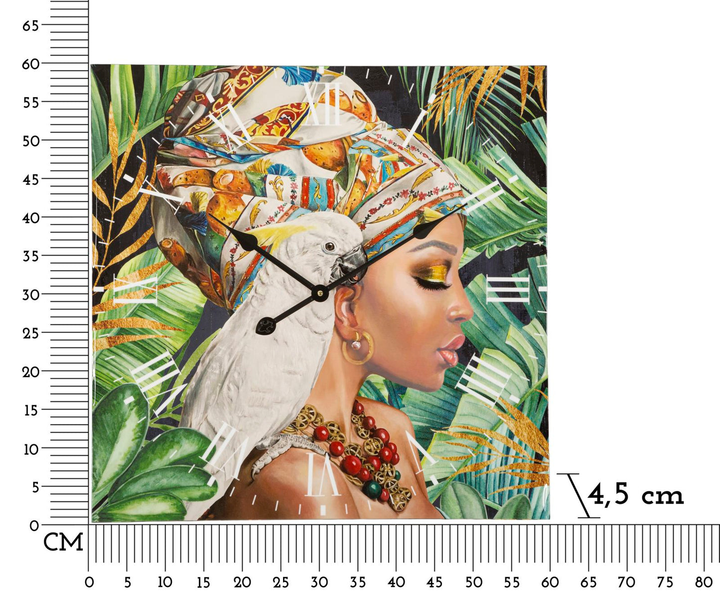 Zidni sat KATELYN 60x60x4,5 cm