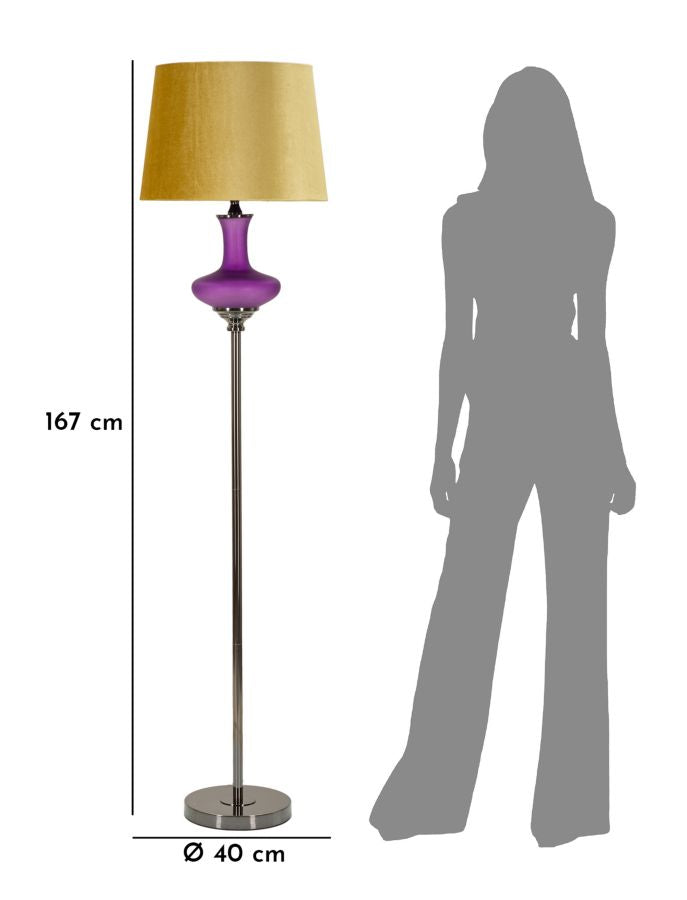 Podna lampa LEONA 167x40x40 cm