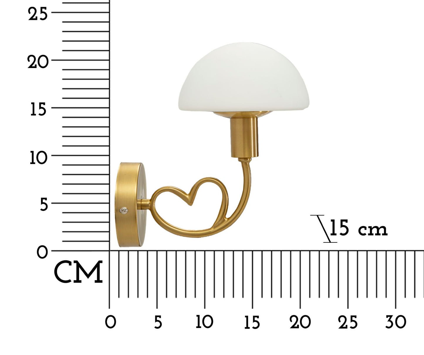 Zidna lampa CALEB 22x23x15 cm