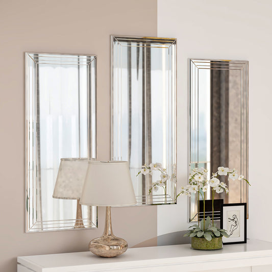 Dekorativni set ogledala (3 komada) Mini Neom - Transparent