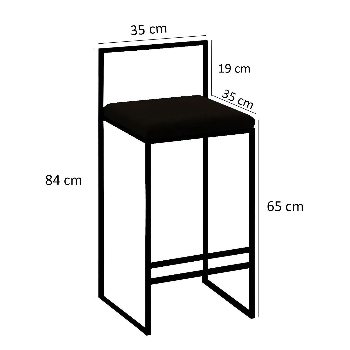 Barski stol i set stolice (5 komada) ARMANI