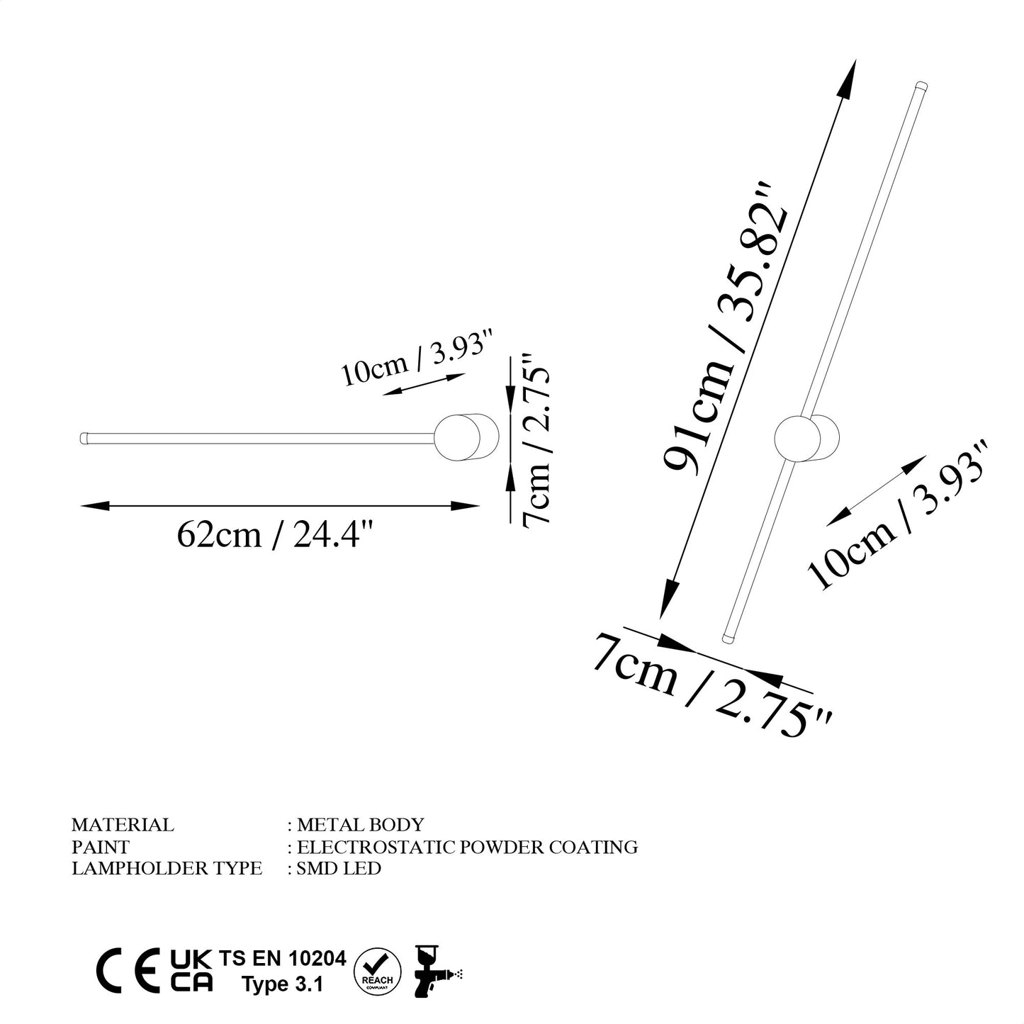 Zidna svjetiljka, Sword - 13488