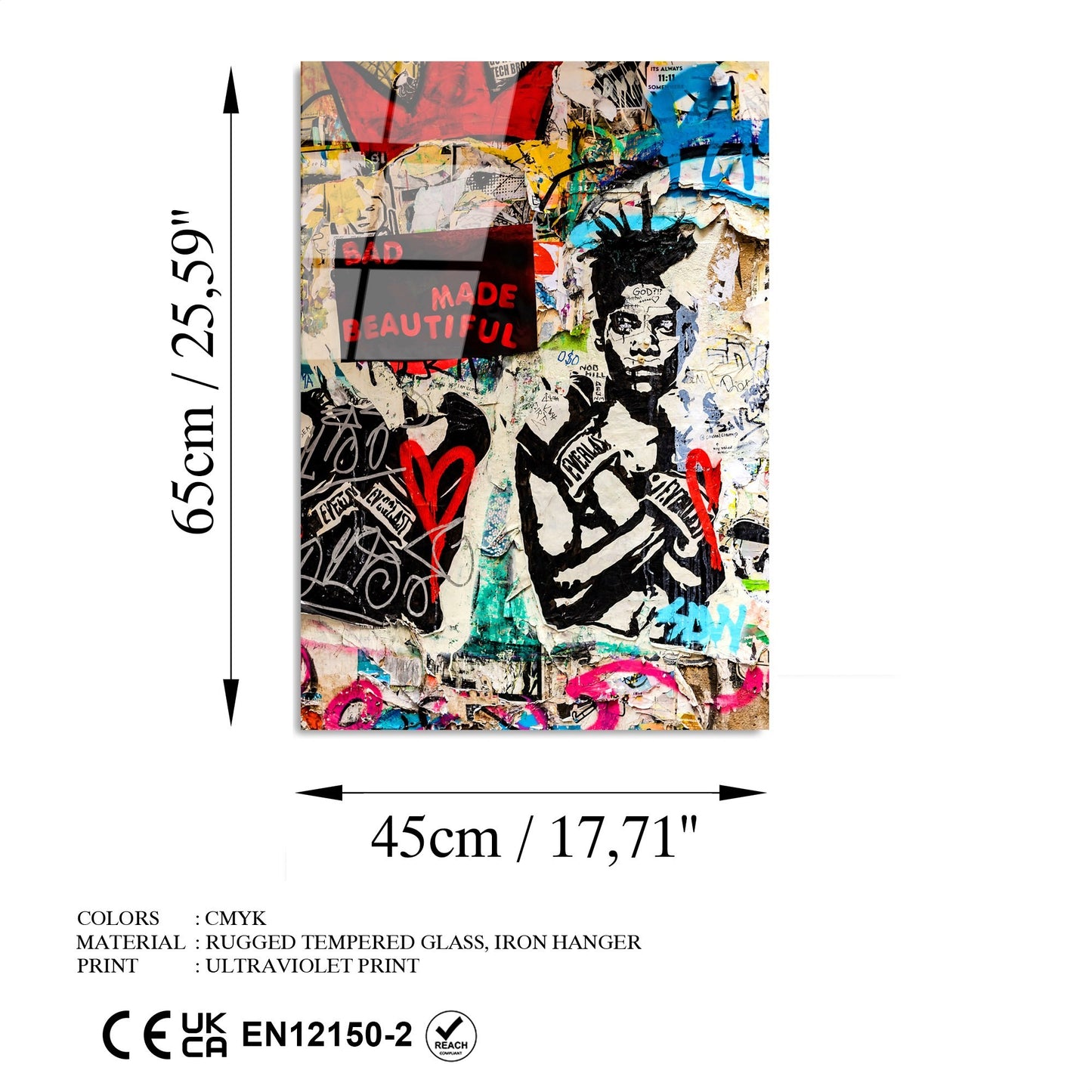 Slika dekorativna na staklu, UV-495 45 x 65