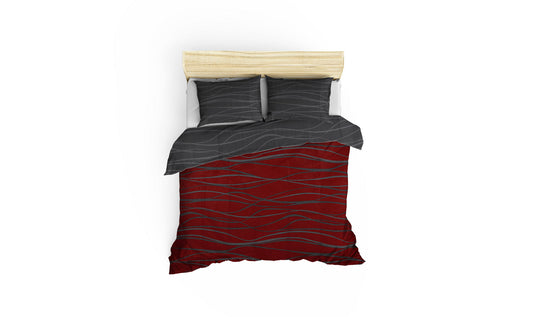 Posteljina EMERSYN 65% PAMUK - 35% POLIESTER Navlaka za poplun: 140 x 200 cm Jastučnica: 60 x 60 cm (1 komad), Verda - Claret Red