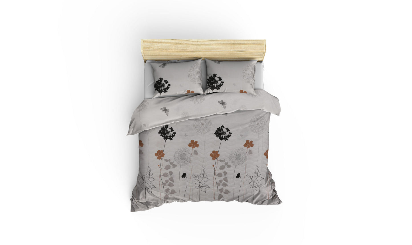 Prekrivač i 2 jastučnice IAN 65% PAMUK - 35% POLIESTER (Navlaka) - 100% VLAKNA (Punjenje) Prošivena navlaka(Podstavljena): 240 x 220 cm 260gr-m² Jastučnica: 60 x 60 cm (2 komada), Atlantis - White