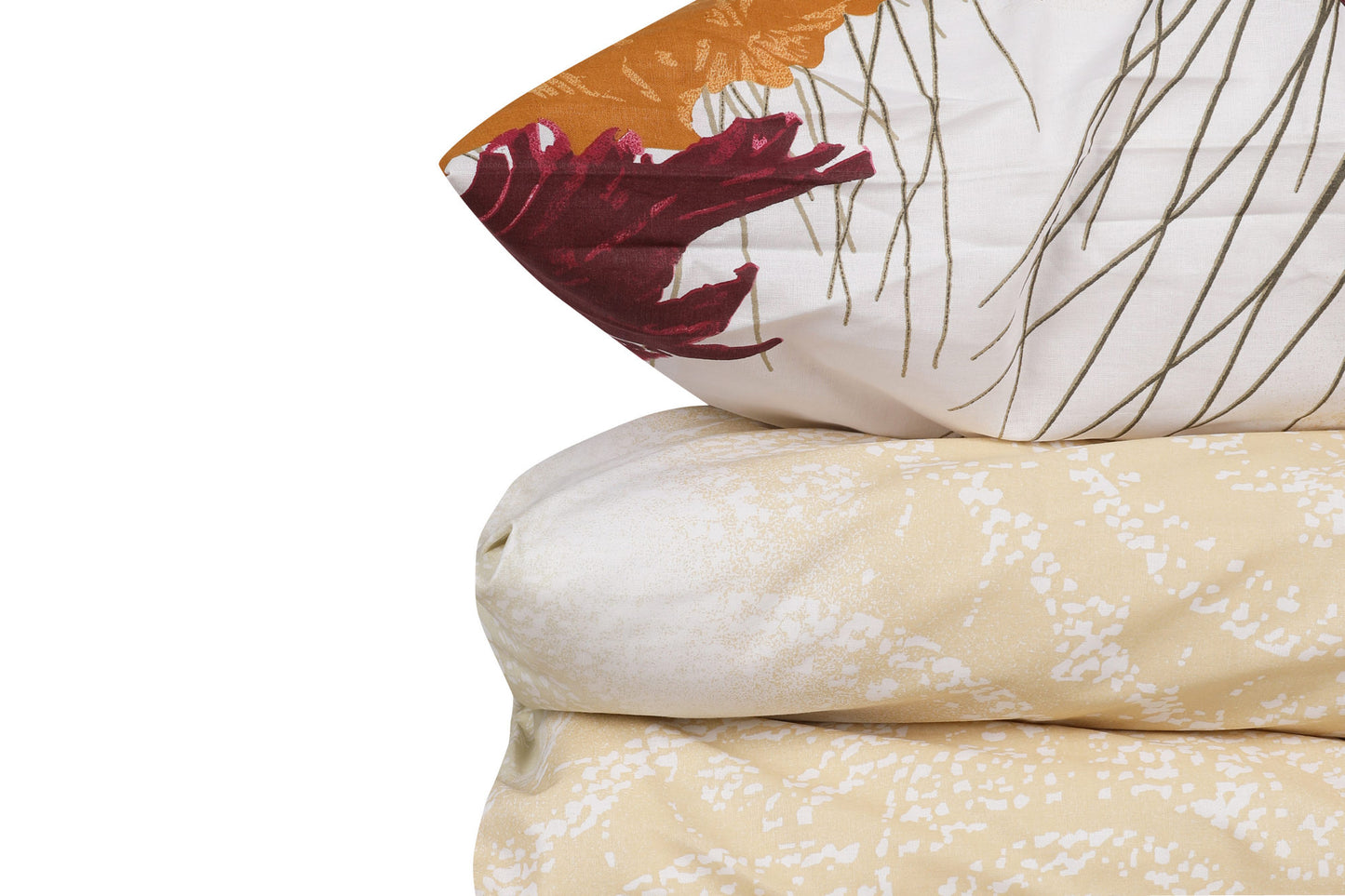 Posteljina CODY 100% PAMUK RANFORCE Navlaka za poplun: 260 x 220 cm Jastučnica: 50 x 80 cm (2 komada), Çalıkuşu - Brown
