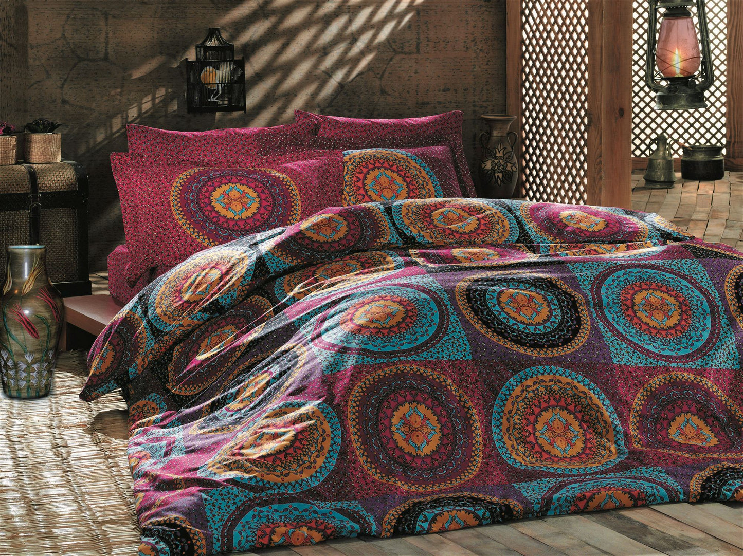 Posteljina RAFAEL 100% PAMUK RANFORCE Navlaka za poplun: 200 x 220 cm Jastučnica: 80 x 80 cm (2 komada), Gipsy - Classic