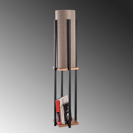 Podna svjetiljka 7128 - crna, Copper