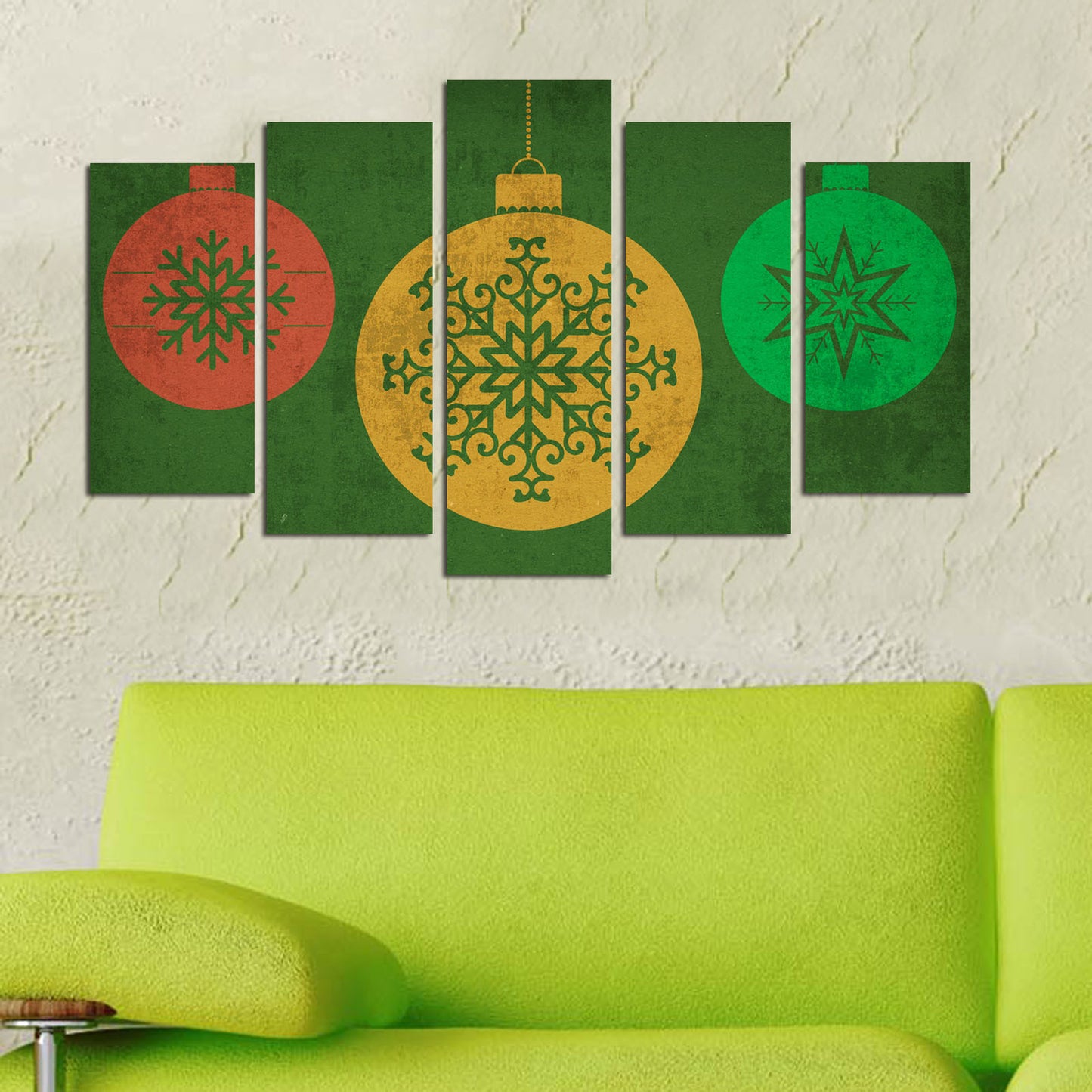 Ukrasna slika MDF -a (5 komada), 5PMDFNOEL-9