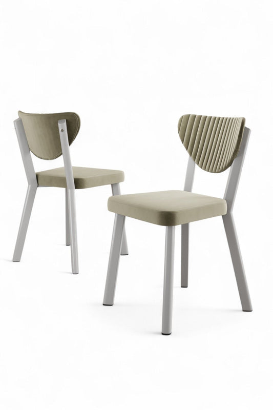 Set stolica (4 komada) 004, krem, bijela