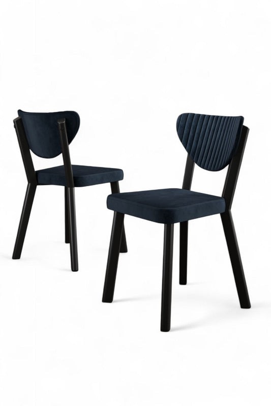 Set stolica (4 komada) 042, Antracit, Crna