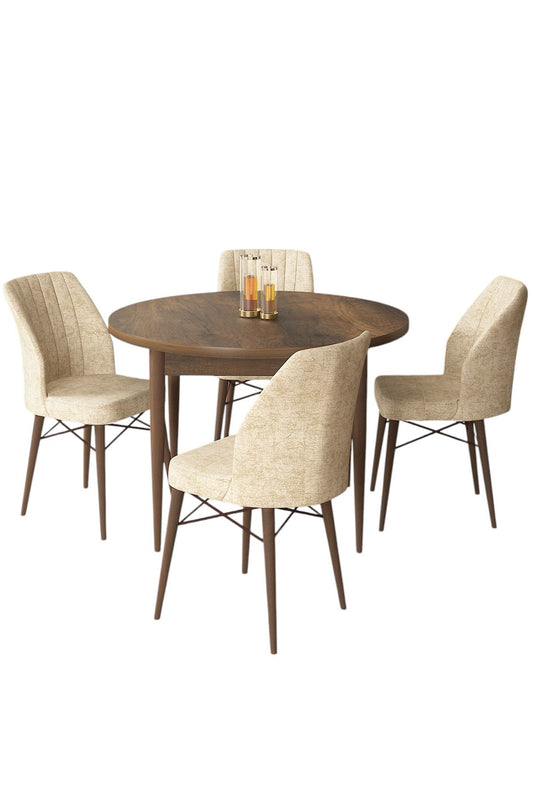 Set blagovaonskog stola i stolica (5 komada)