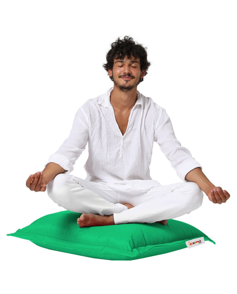 Vrtni jastuk za ležanje, Cushion Pouf 70x70 - Green