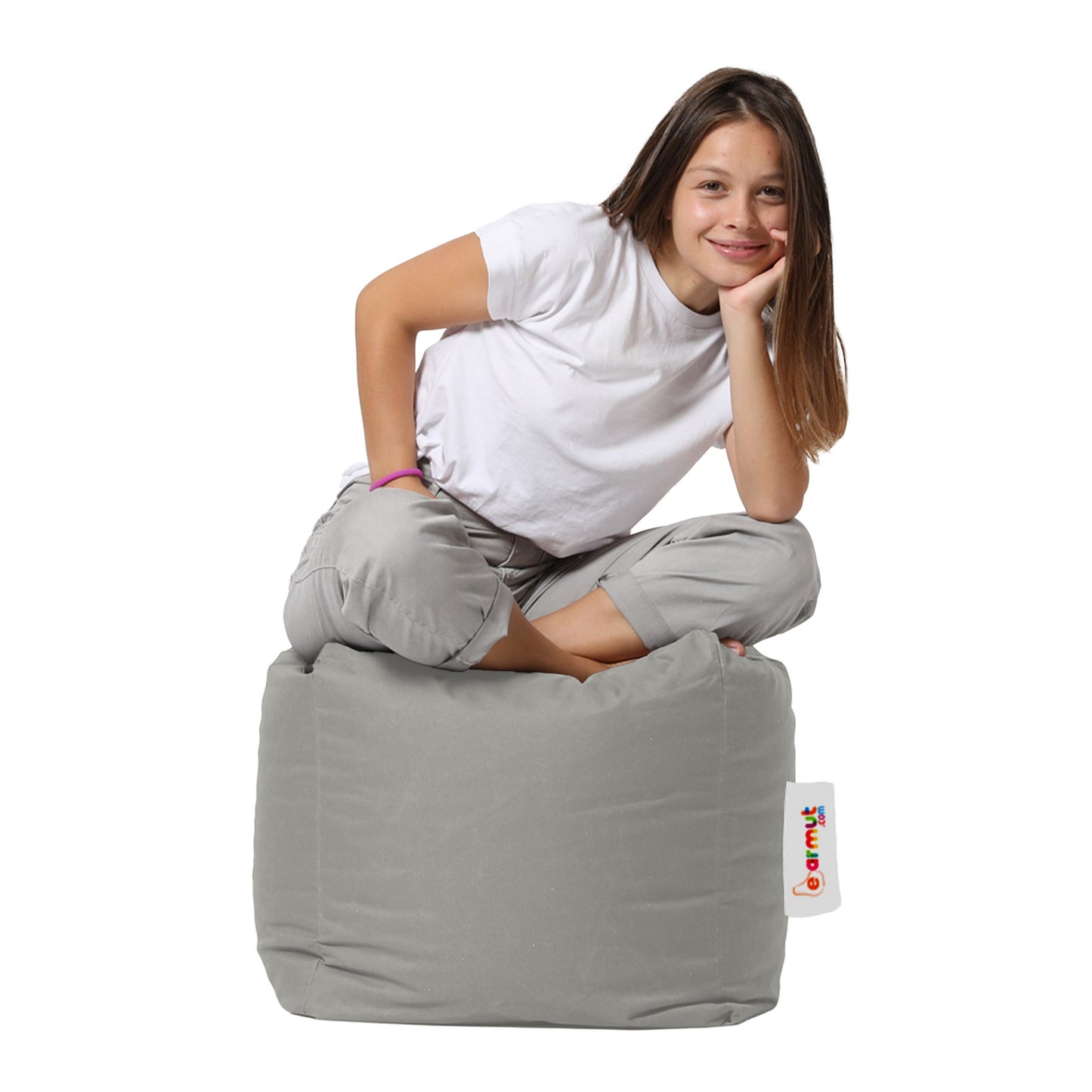 Vrtni tabure, Square Pouf - Fume