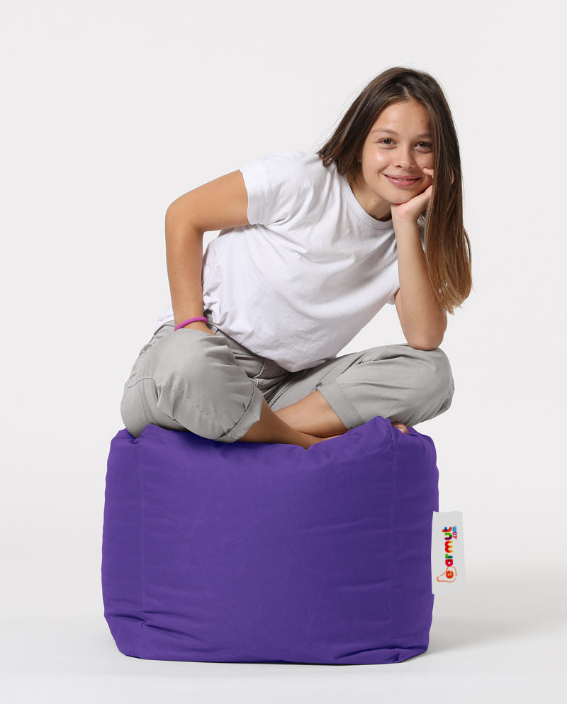 Vrtni tabure, Square Pouf - Purple