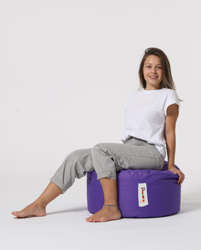 Vrtni tabure, Round Pouf - Purple
