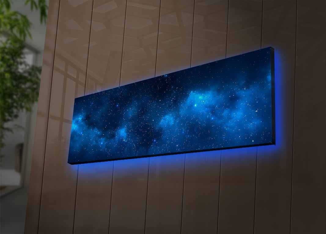 Ukrasna LED osvijetljena platno slika, 3090NASA-017