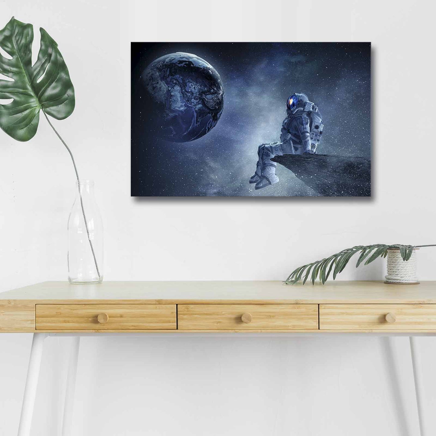 Ukrasna slika na platnu s LED osvjetljenjem NASA-005