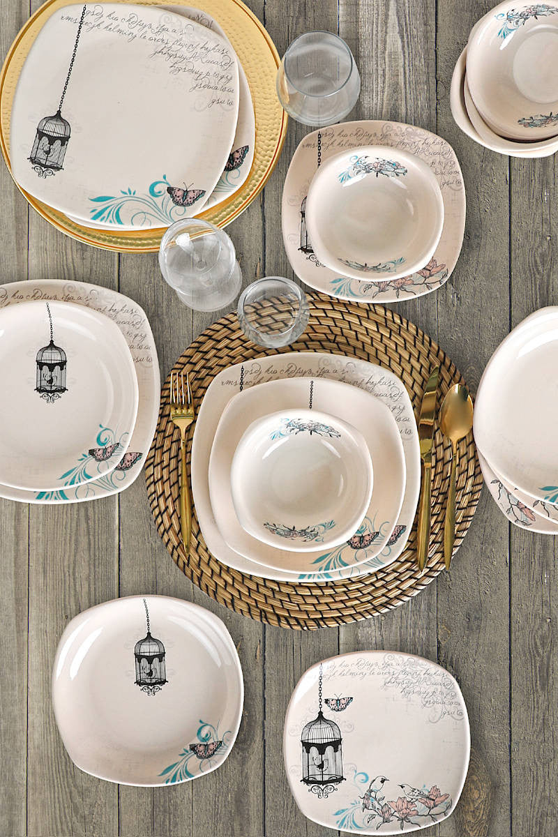 Servis za jelo (24 komada), Retro Dining Set 24 Pieces for 6 People